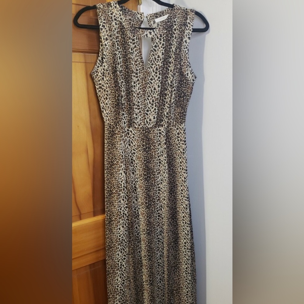 Leopard Print Sleeveless Dress